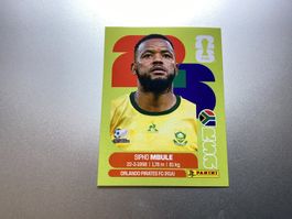 Panini Sammelkarte Sipho Mbule RSA 16 WM 2026 neu