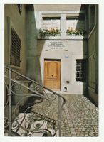 Postkarte Zürich, Geburtshaus von Gottfried Keller