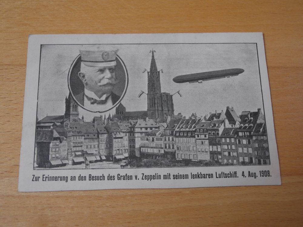 Graf V. Zeppelin LS: Hindenburg 4.8.1908 | Kaufen Auf Ricardo