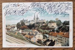 Souvenir de Neuchâtel 1900, n.Douanne, z.Frl. Ida Steinegger