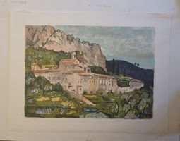 Rolf Gfeller Orig.Farblitografie handsig.  Nr. 76x57cm