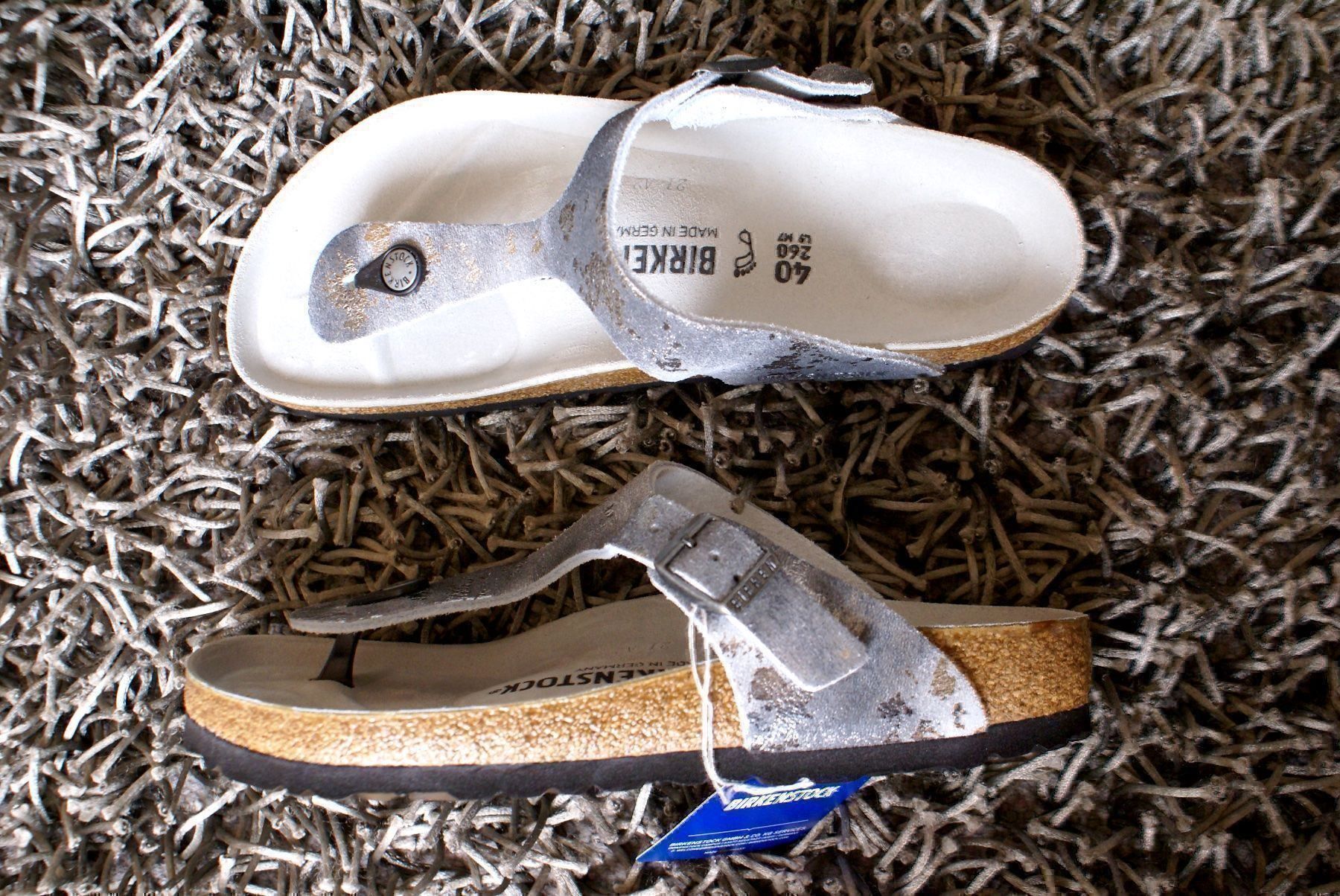 Birkenstock Damenschuhe: Birkenstock, Gizeh, Gr. 40, Leder, NEU – Neu und originalverpackt aus Wattwil von glueck 2