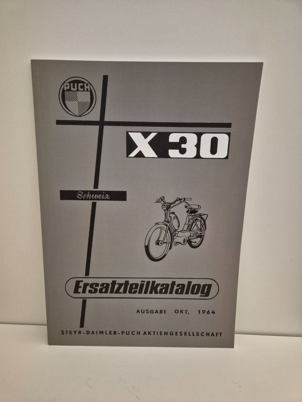Bücher: Puch X30 Ersatzteilkatalog – Neu und originalverpackt aus Domat/Ems von cowi