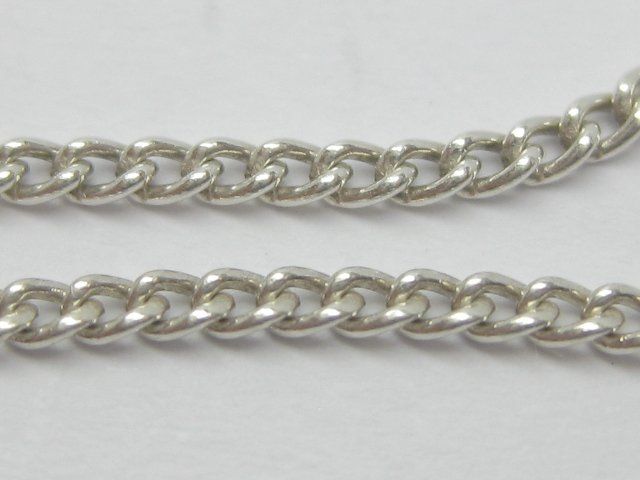 Ketten: Panzerkette Kette Collier Doppel-Herz Silber 835 + MP – Gebraucht aus Ermatingen von Decovin 6