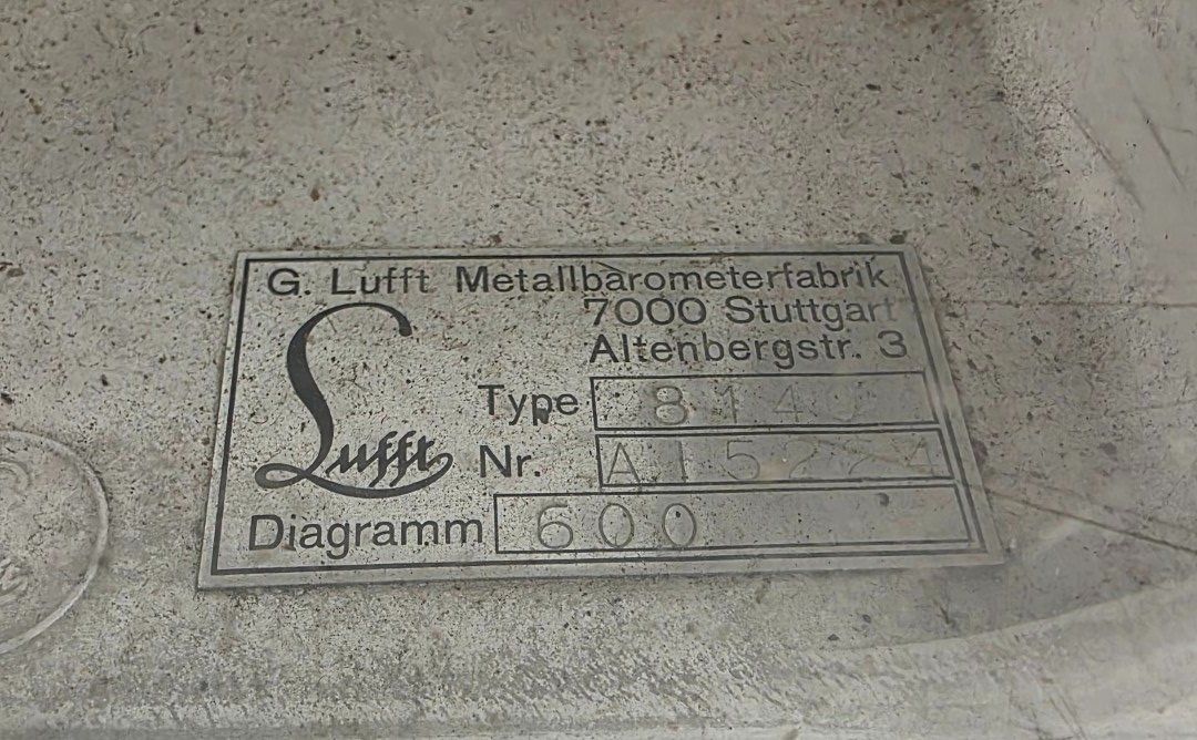 Sonstige antike Technik & Geräte: Thermohygrograph Thermohygrograph-Schreiber Barometer – Gebraucht aus Flums von Flumsantik 5
