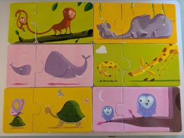 Puzzle duo "Mom & Baby" von Djeco, Alter 2+