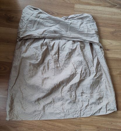Beigefarbener Minirock (100% Seide), Dries van Noten, Gr. 38