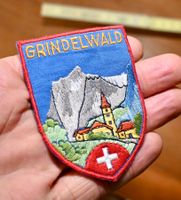 VINTAGE Badge GRINDELWALD nos ST. GALLER STICKEREI