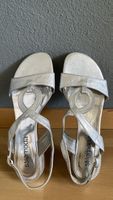 Sandalen silber Grösse 38 stilemoda Leder