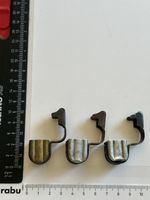 3 Stosskappen 1x Silber 2x Messing alt antik(S38)