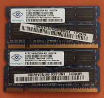 2x Nanya 2GB DDR2 RAM PC2-6400S Laptop Memory