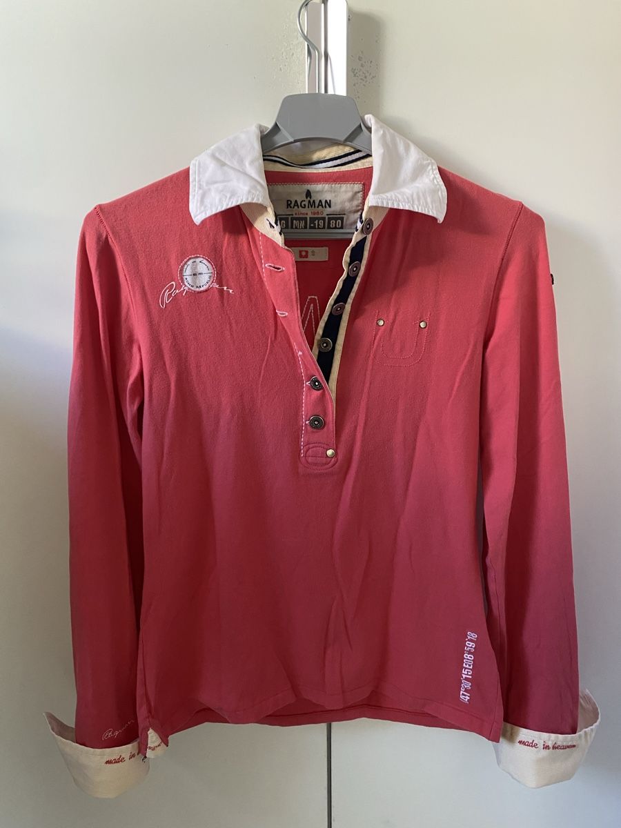 Polo-Shirts: Ragman Poloshirt Grösse S, coralfarben – Gebraucht aus Winkel von Flyhy2020