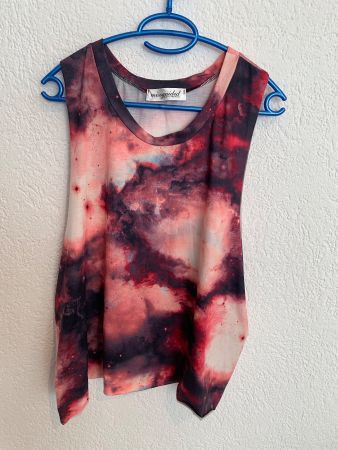 Missguided Shirt Top Galaxy pink Gr. M / L