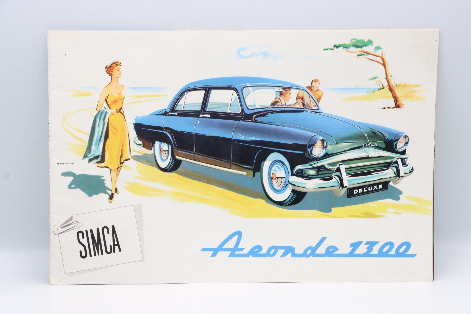 Simca Documents: Simca Aronde 1300 1956 Prospekt – D'occasion à Bühl b.Aarberg par Collectorpassions