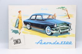 Simca Aronde 1300 1956 Prospekt