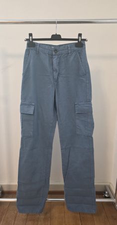 Blaue Cargohose Stradivarius