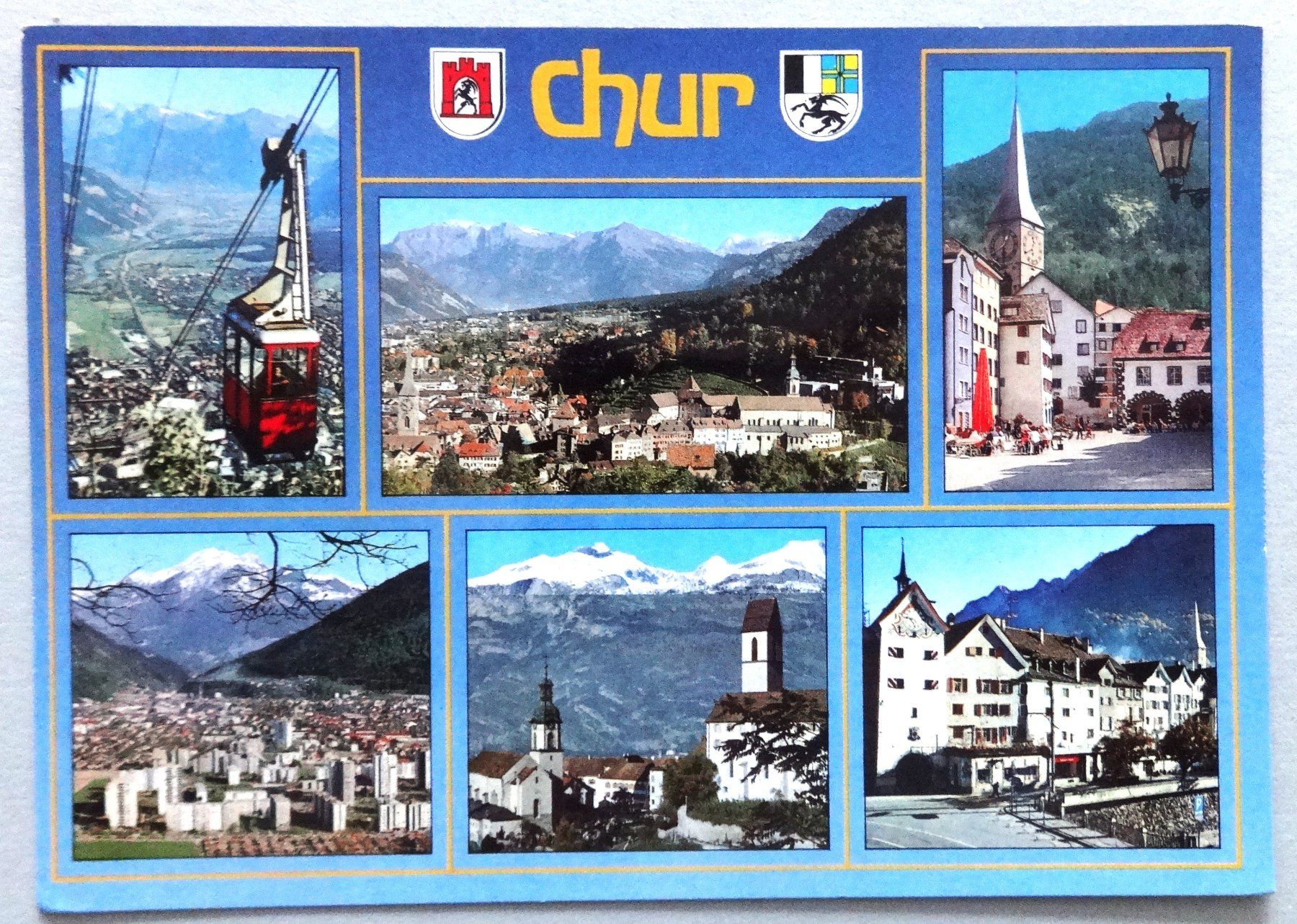 Cartoline postali: Chur, gegen das Rheintal – Usato da Fétigny venduto da Billy2miny