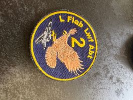 L Flab Lwfl Abt 2 mit Flugzeug Adler Abzeichen 60mm