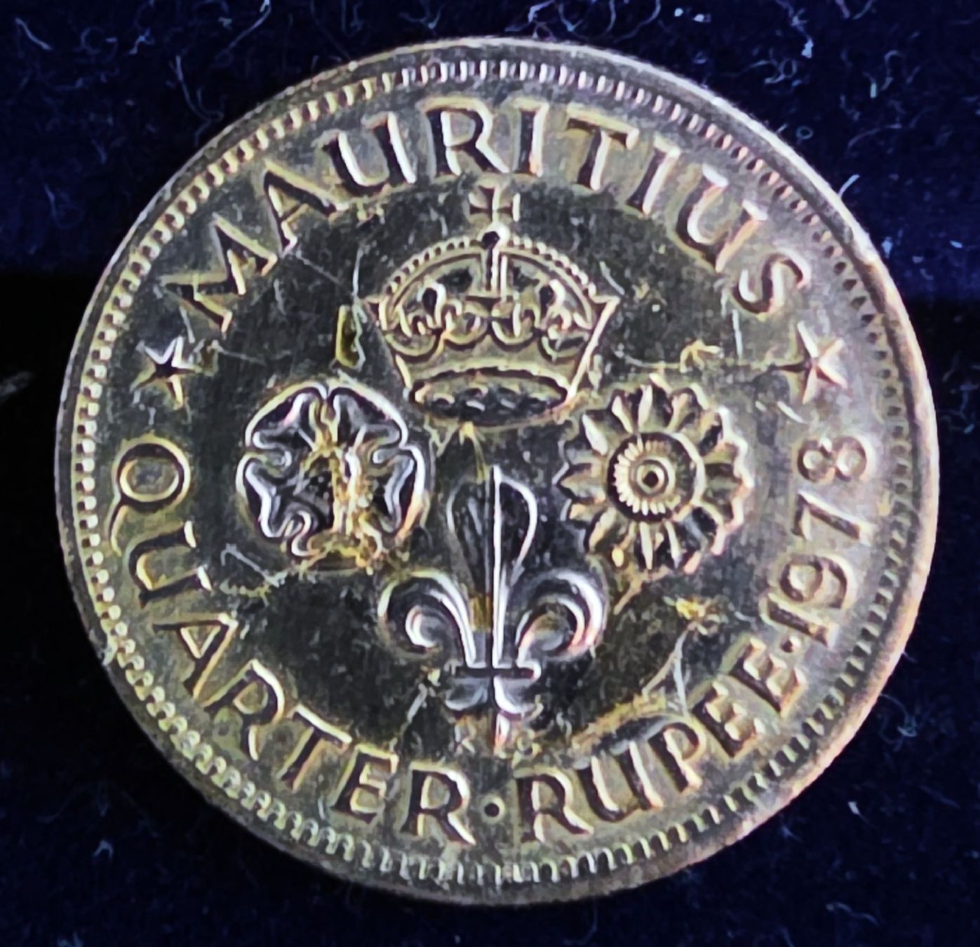 Alle Münzen: MAURITIUS QUARTER RUPEE 1978 – Gebraucht aus winterthur von CoinPassion