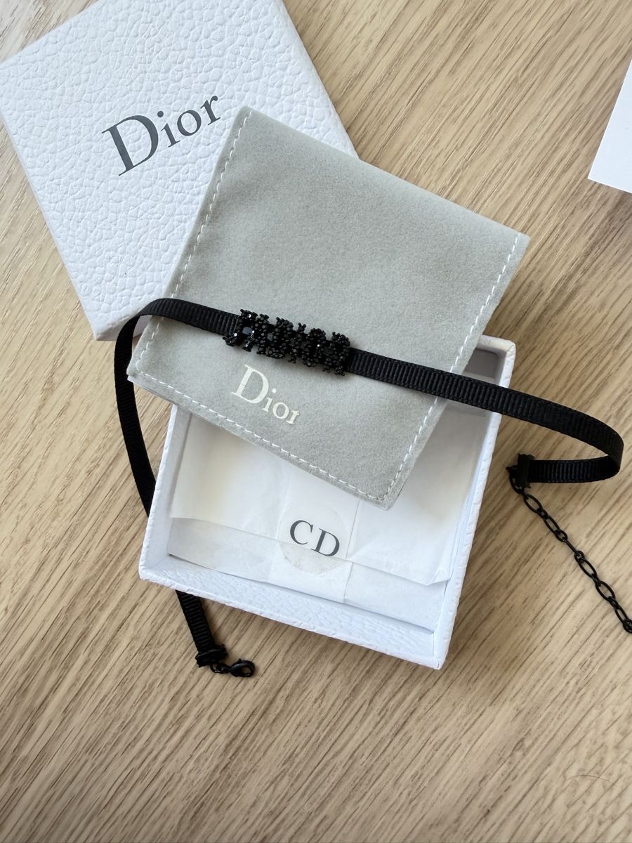 Dior Catenine: Dior Choker schwarz mit Strass  – Usato da Killwangen venduto da was.sharp 2