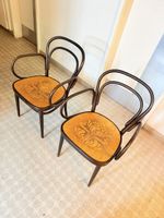 Thonet 214 F Wiener Kaffeehausstuhl – Jugendstil, Bugholz