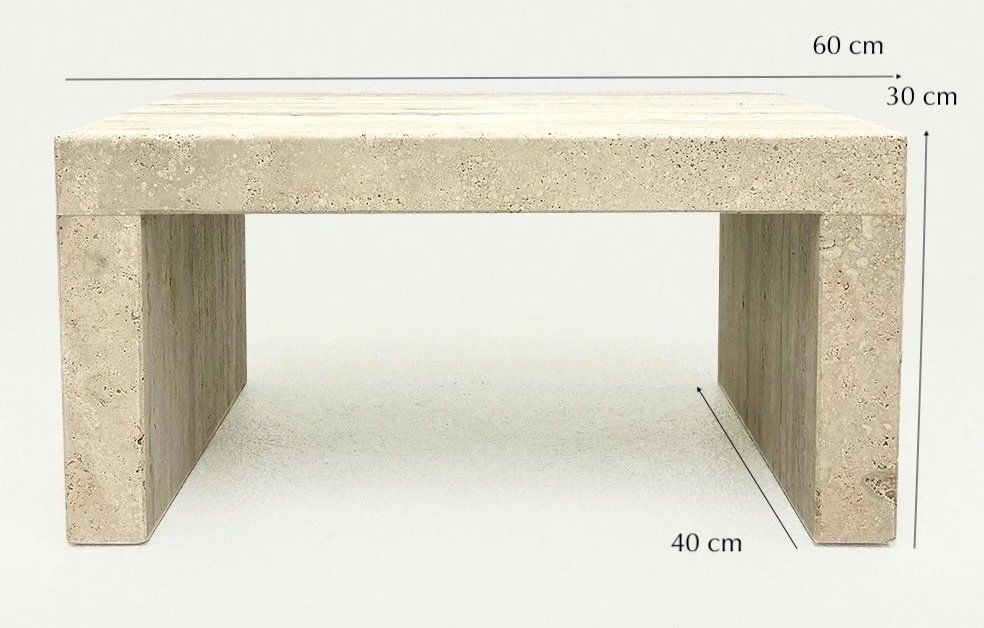 Tables: Travertin Beistelltisch – D'occasion à Dagmersellen par vvinteriorhome 2