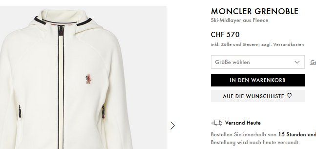 Moncler Giacche: Moncler Sweat-shirt zippé .XS – Usato da Collonges venduto da Auganien 7