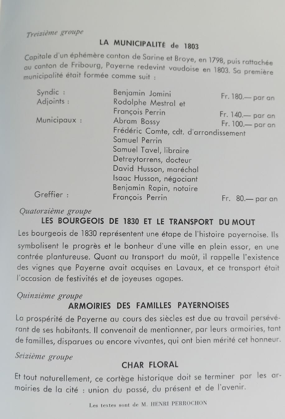Documenti: Millénaire Abbatiale Payerne 1963 - Programme du cortège  – Usato da Bulle venduto da LeTempsCestCool 4