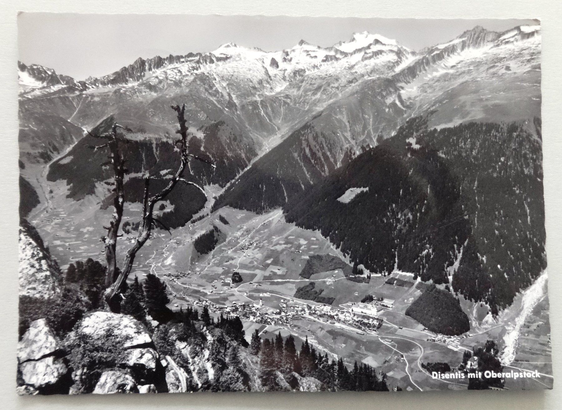 Cartoline postali: Disentis mit Oberalpstock – Usato da Fétigny venduto da Billy2miny