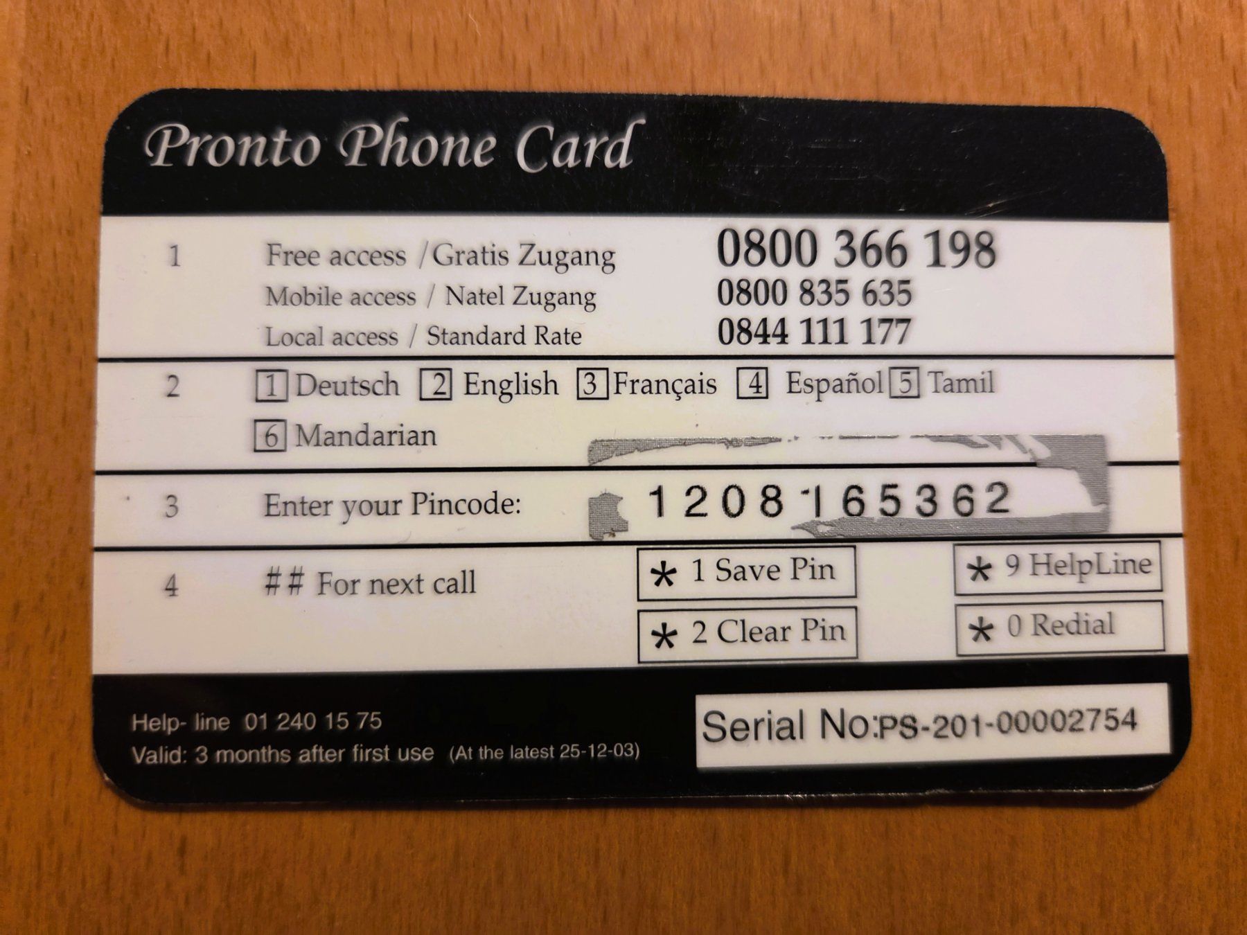 Schede telefoniche: PREPAID - SCHWEIZ – Usato da Brüttisellen venduto da Nighttrain 1