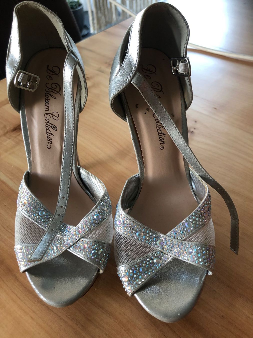 Scarpe da donna: Silberne High Heels mit Glitzer, Grösse 6 – Usato da Kaltbrunn venduto da lagone1