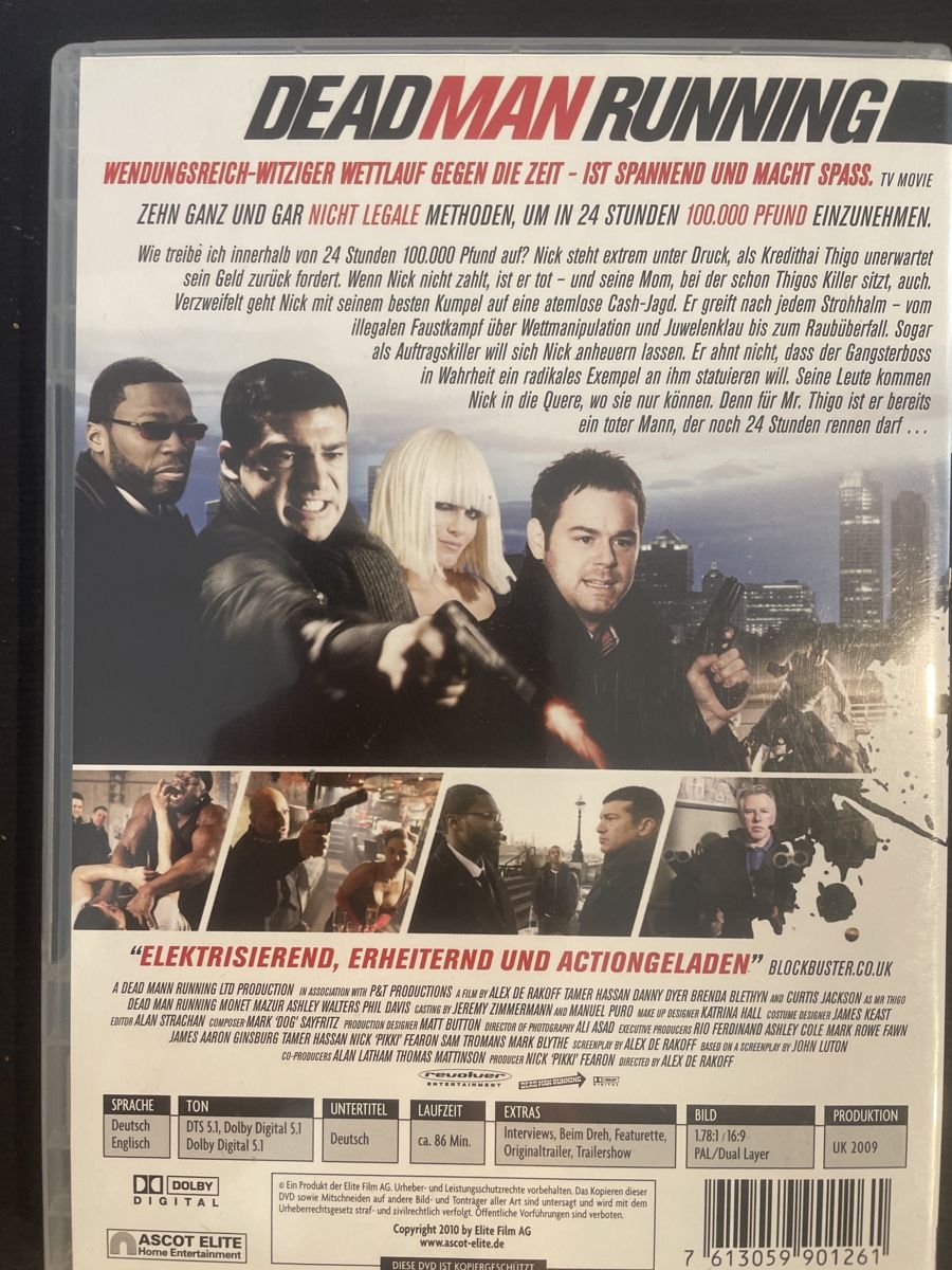 Tutti i DVDs: Dead Man running, mit 50cent – Usato da Winterthur venduto da machmaschine 1
