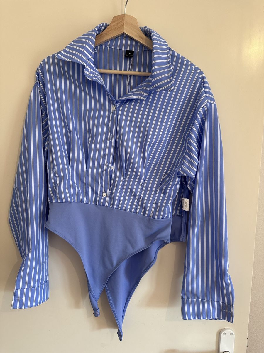 Shein Chemisiers: Body chemise rayé bleu blanc taille S – Neuf avec emballage d'origine à Onex par ale_5fgb 1