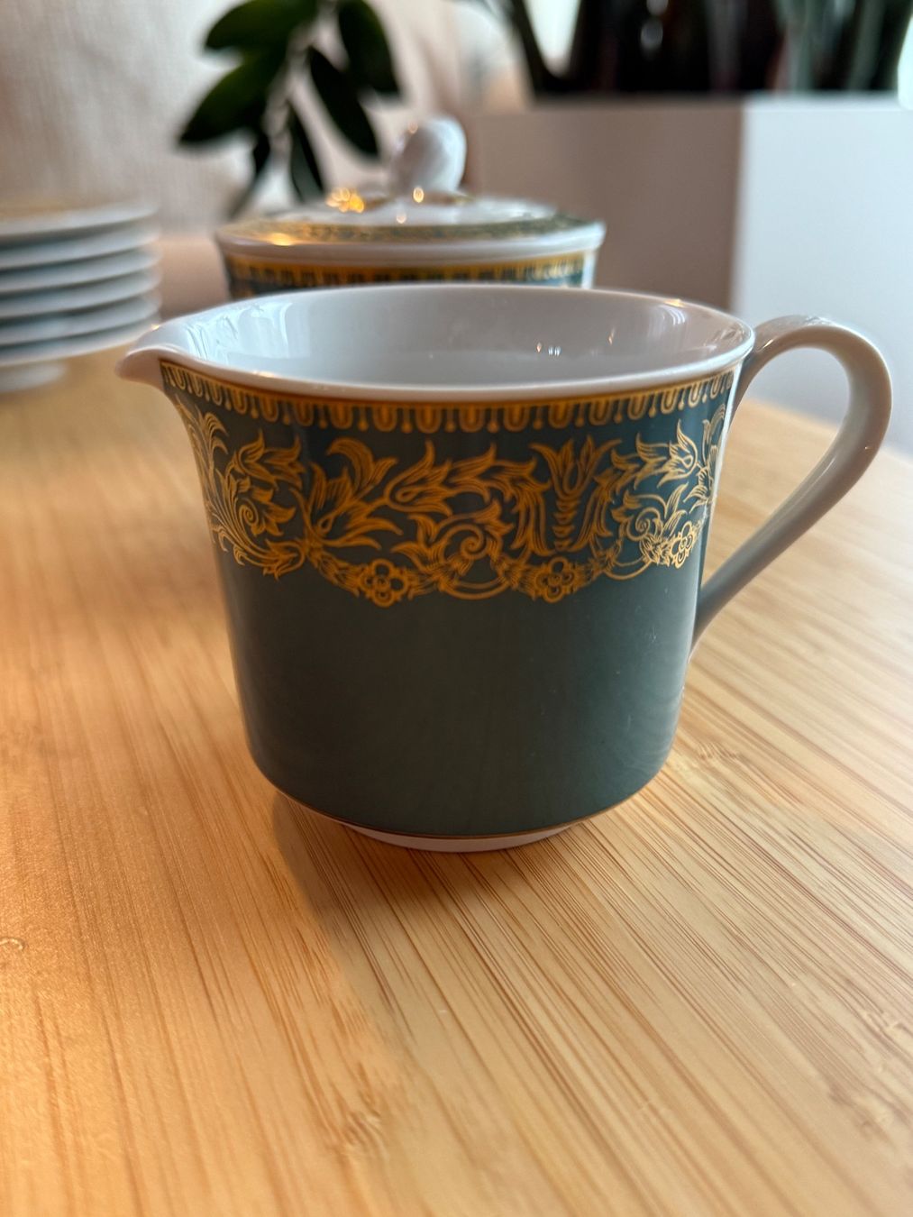 Set di piatti: Langenthal "Château" Geschirr Set Smaragd und Gold – Usato da Zürich venduto da Elena_8 8