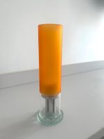 Teelicht Glas Orange Rastal mattiert Metall neu