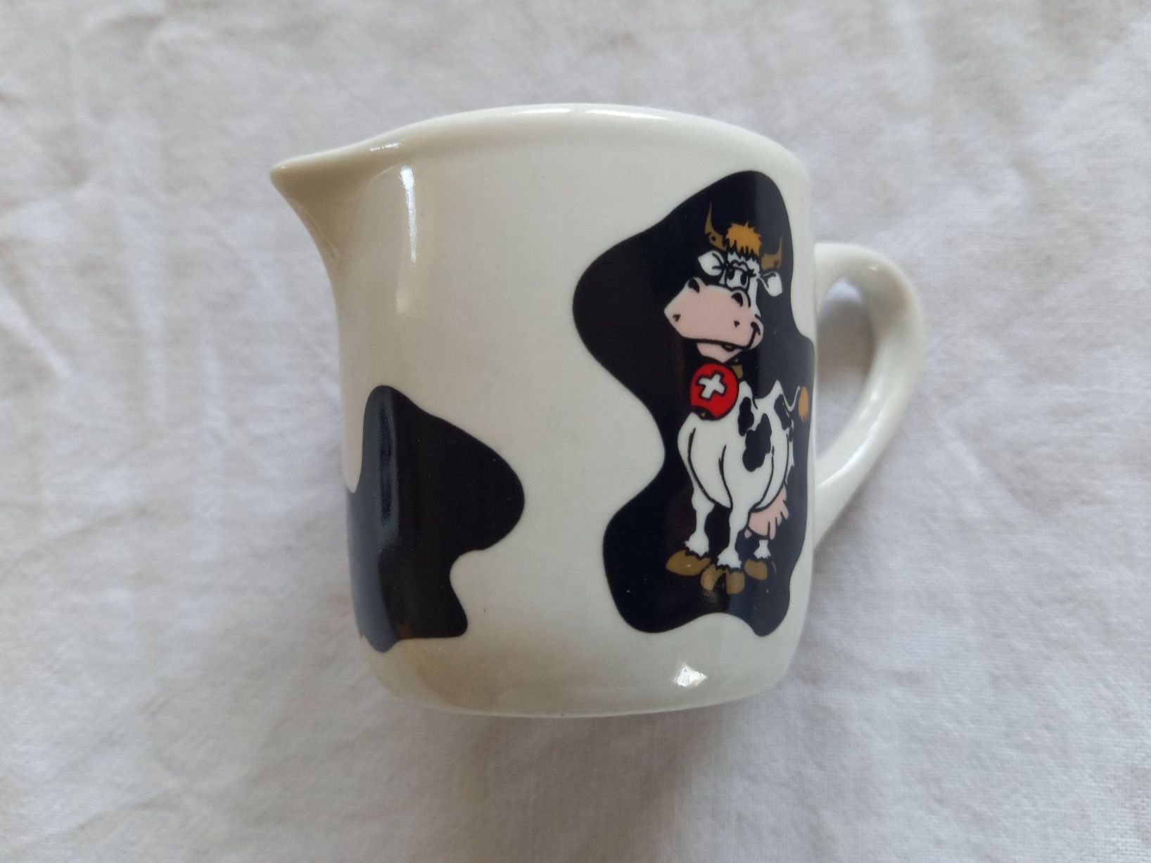 Tazze: Crémier en céramique, décor vache de Cotfer – Nuovo e nell'imballaggio originale da Rossens FR venduto da Souris1 1