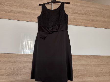 Elegantes, schwarzes Kleid mit Schleife, Grösse 38, neu!