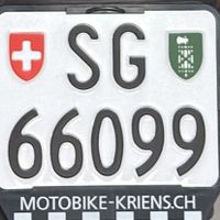 SG66099 Motorradkennzeichen
