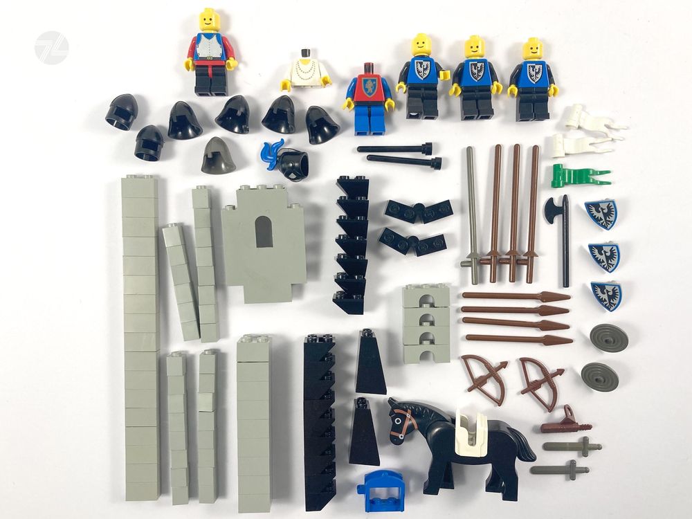 Lego Ritter Mix Lot Burg Minifiguren Waffen Bausteine Pferd | Kaufen ...