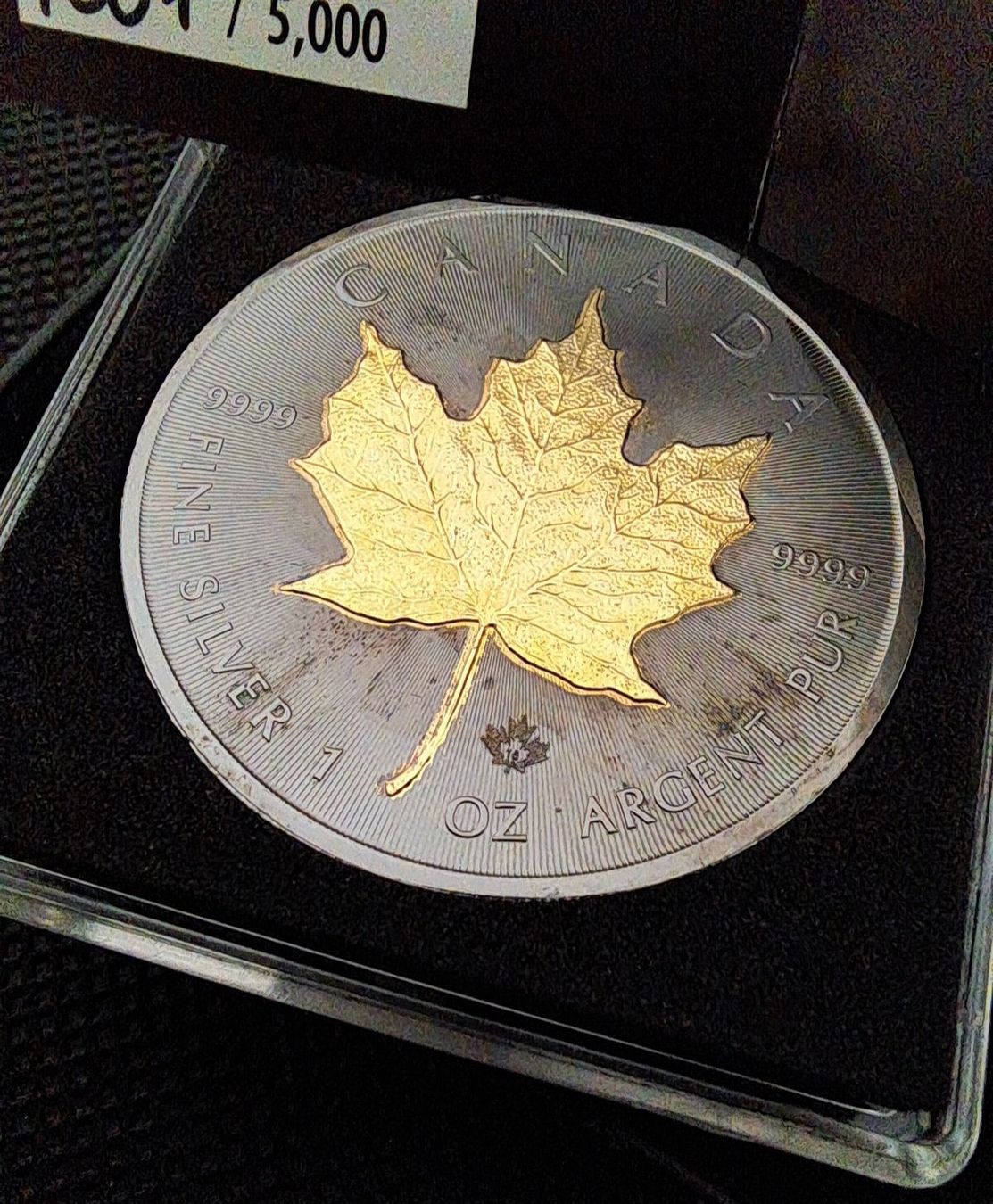 Tutti le monete: 1 OZ Silber Maple Leaf 2015, Golden Enigma – Usato da Weinfelden venduto da shopping-island
