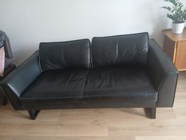 Echtes Ledersofa von Interio Rein-Anilinleder