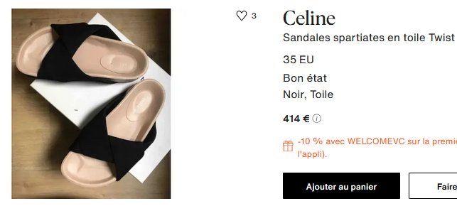 Celine Scarpe da donna: Céline Sandalen / sandales .37 – Usato da Collonges venduto da arashee 1
