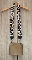 Vera Pelle Tasche mit Gurt zum umhängen Farbe Taupe