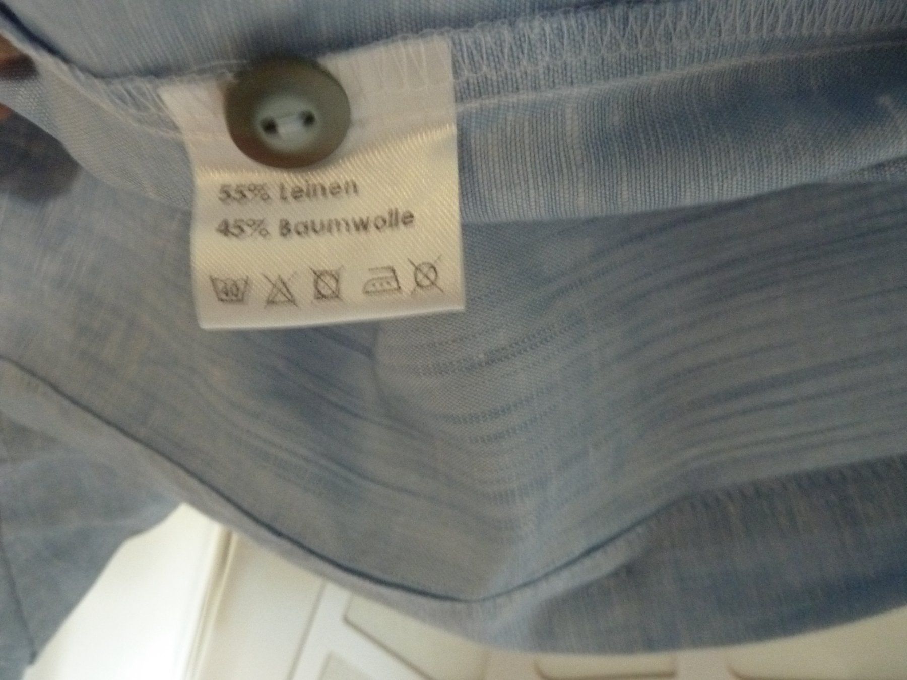 Camicette: Damen Bluse Edelweiss hellblau Gr.36 Leinen-Baumwolle – Nuovo (secondo la descrizione) da Meiringen venduto da Lifestyle55 1