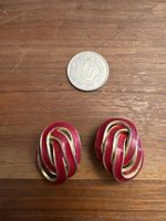 Rote Vintage Ohrclips Clip