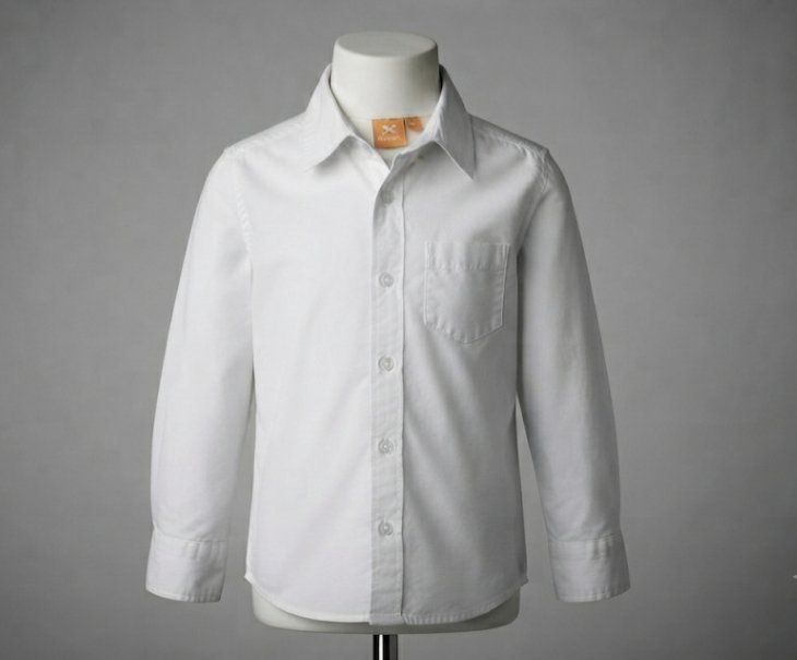 Hemden, T-Shirts & Polos: Jungen Baumwoll Hemd 110-116 Weiss – Gebraucht aus Menznau von Valinor