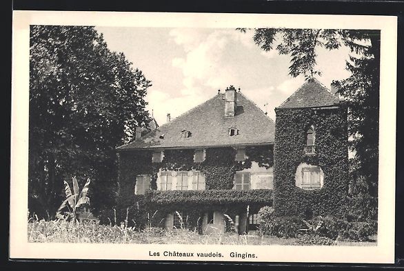 Cartoline postali: AK Gingins, Les Châteaux vaudois – Usato da Berlin venduto da bartko-reher