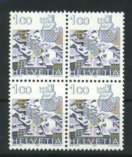 Tutti i francobolli: 1982–1986, Tierkreiszeichen Wassermann ** – Usato da Willisau venduto da Vollstempel