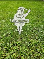 Gartenstecker Frohe Weihnachten