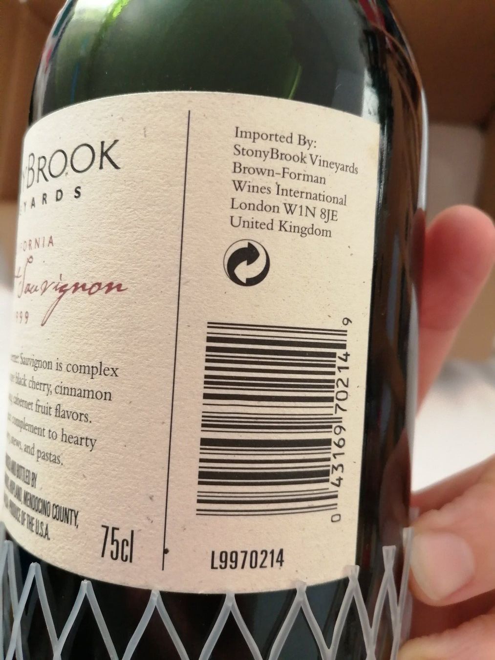 Vino: Stony Brook Cabernet Sauvignon 1999 – Nuovo (secondo la descrizione) da Windisch venduto da mer_6cjk 2